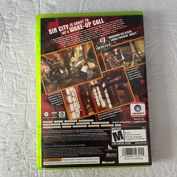 Tom Clancy's Rainbow Six Vegas Xbox 360 Game Complete 2006 - Picture 2 of 6